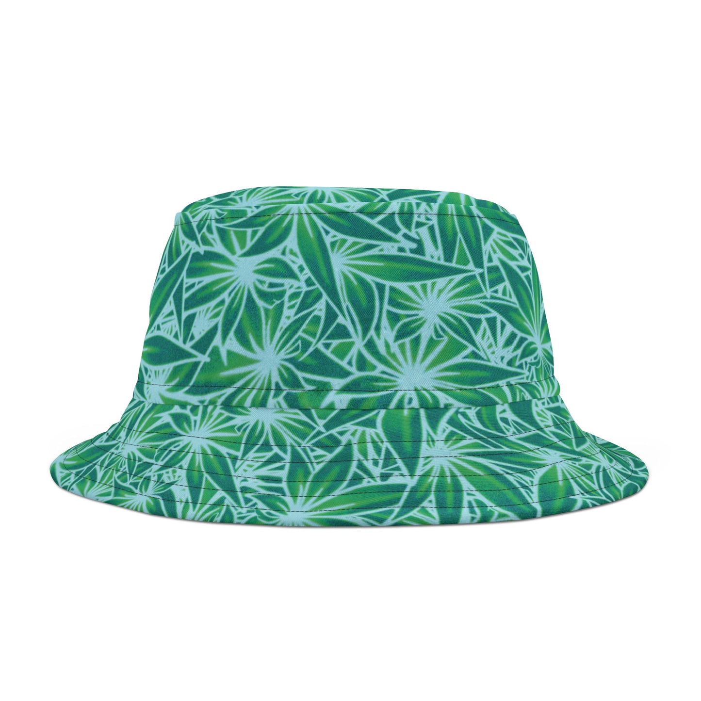 Piffy Teal w/ White Outline Bucket Hat