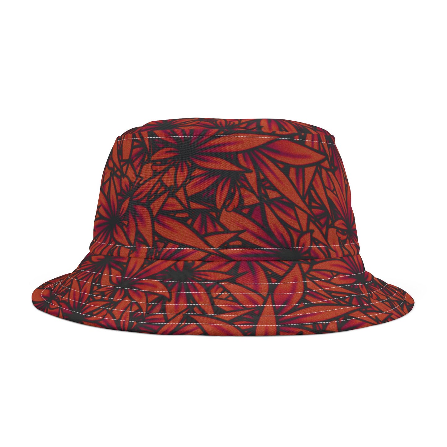 Piffy Red w/ Black Outline Bucket Hat