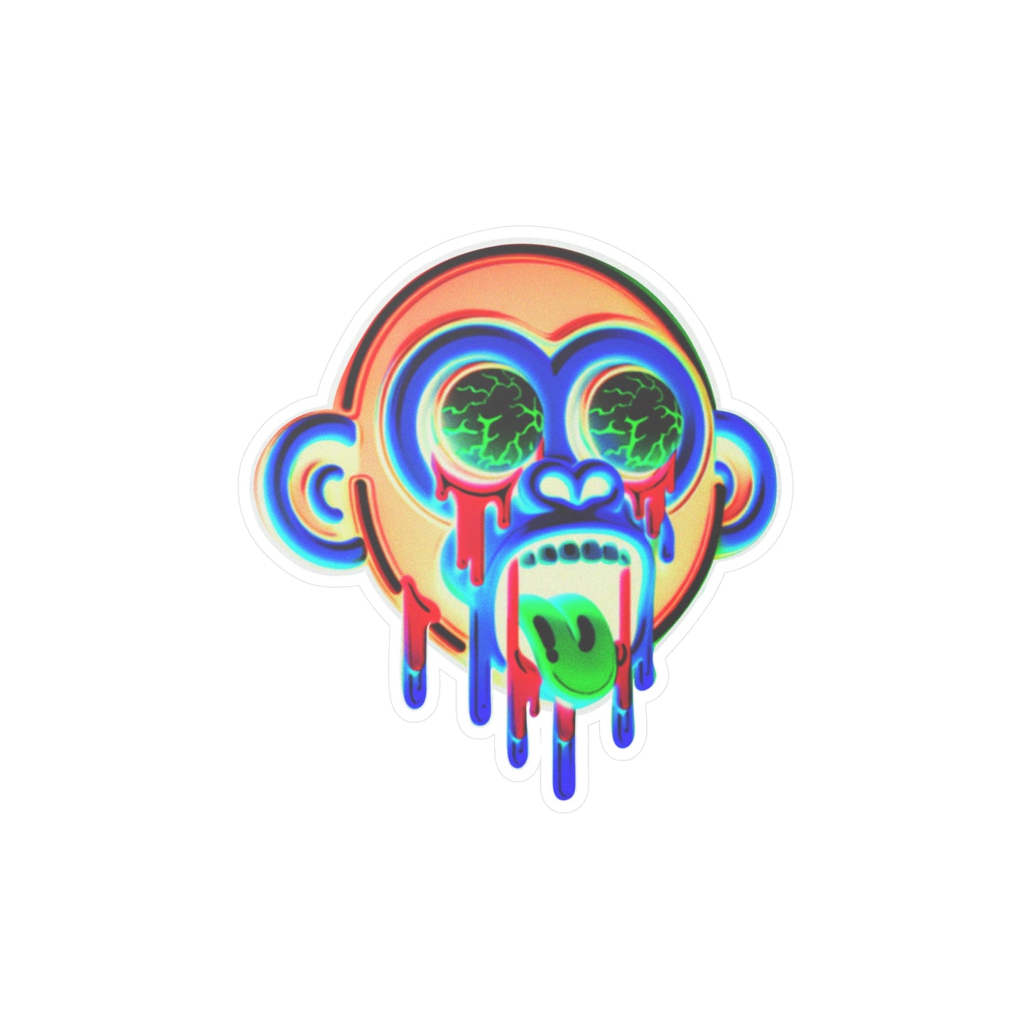 Baby Ape Orange/Yellow Sticker