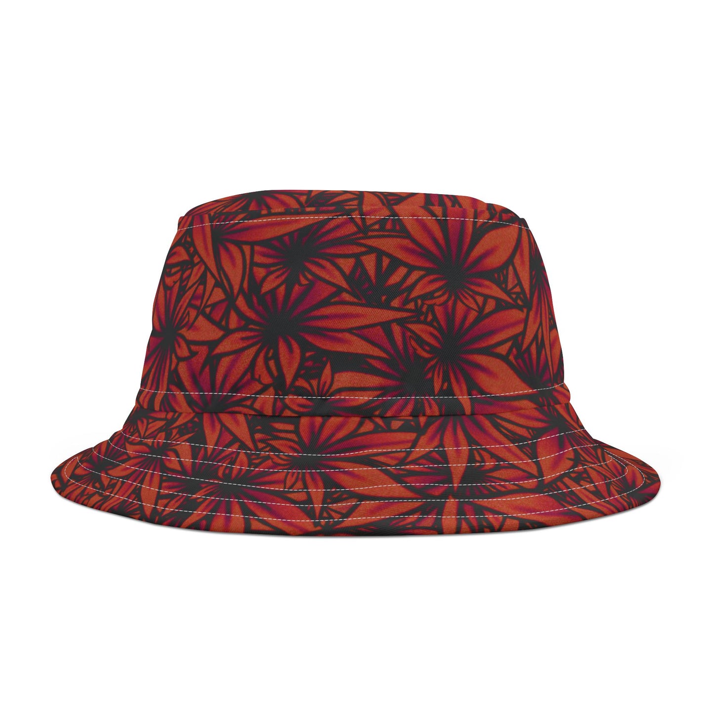 Piffy Red w/ Black Outline Bucket Hat