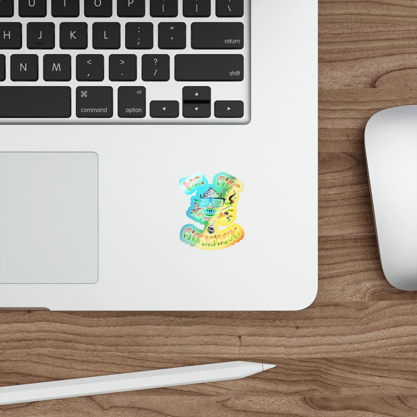 Holographic Big Herm Sticker