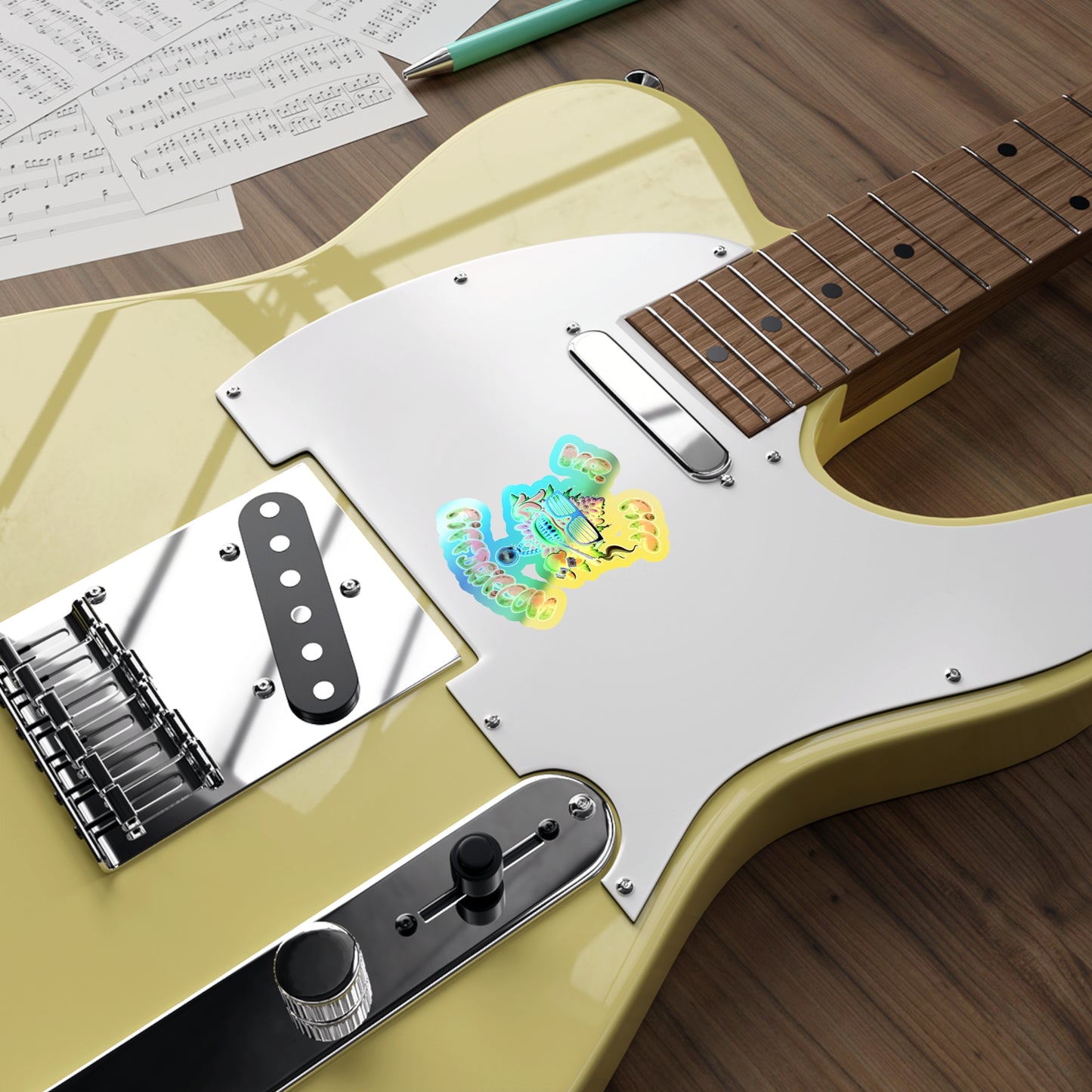Holographic Big Herm Sticker