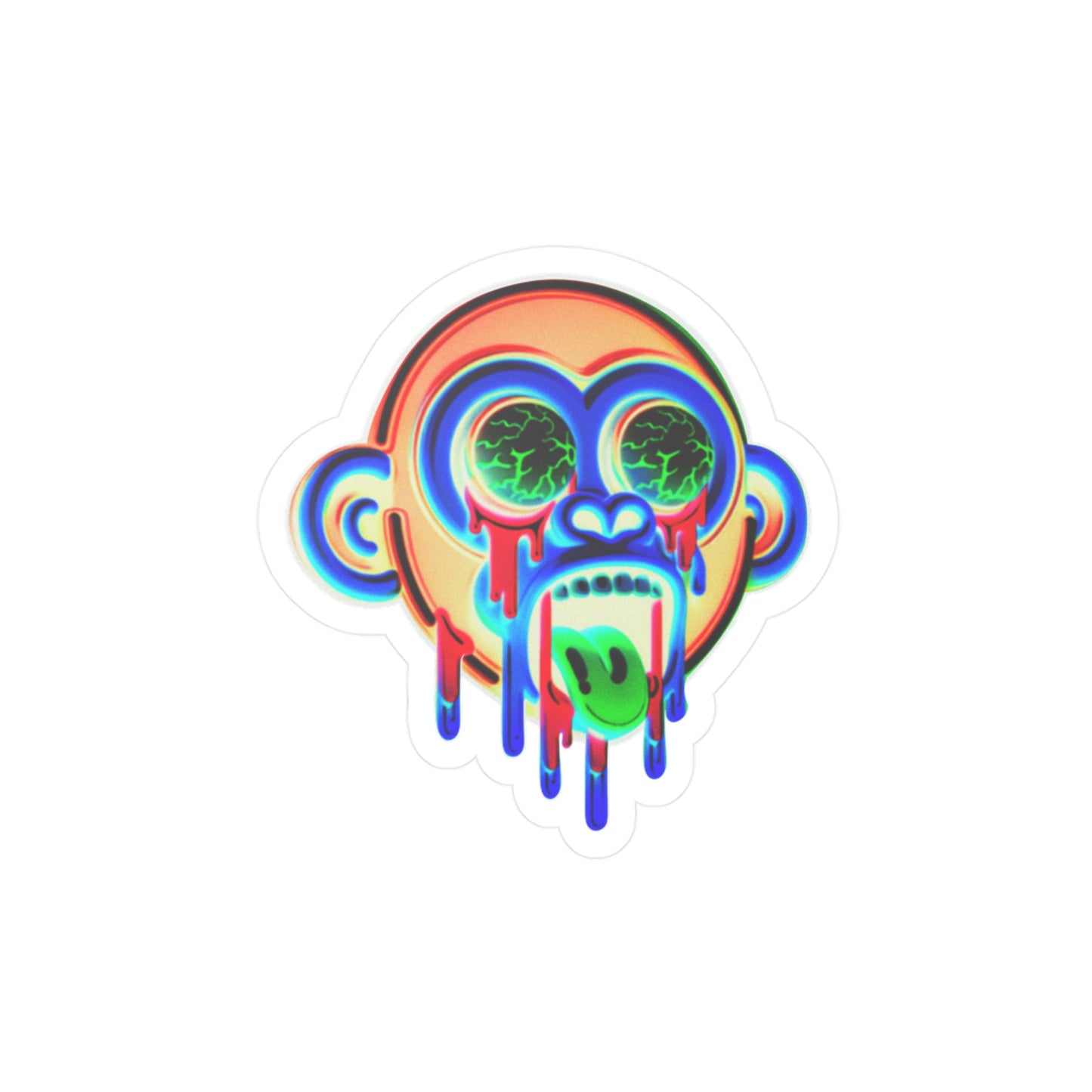 Baby Ape Orange/Yellow Sticker
