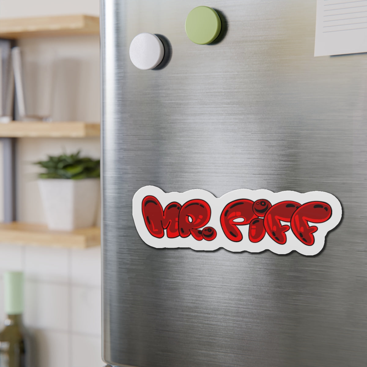 Red “Mr.Piff” Magnet