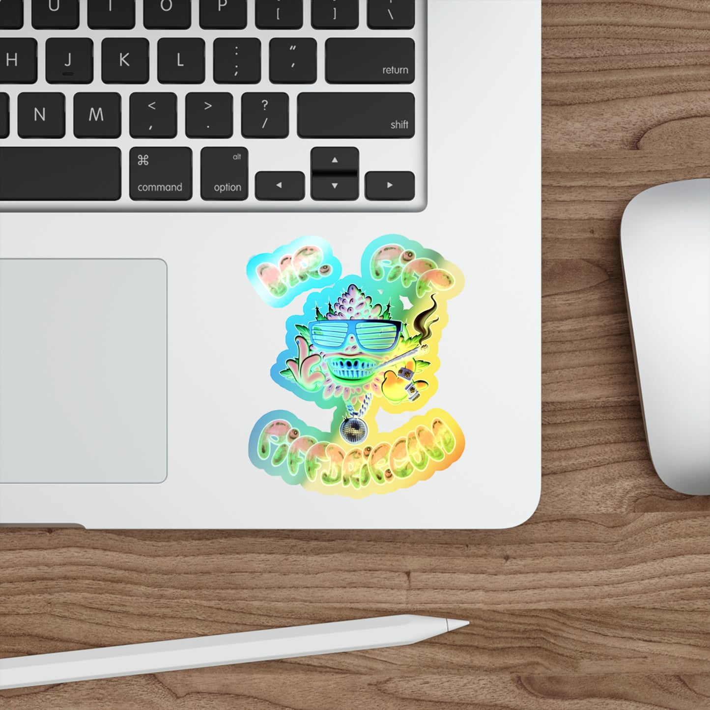 Holographic Big Herm Sticker