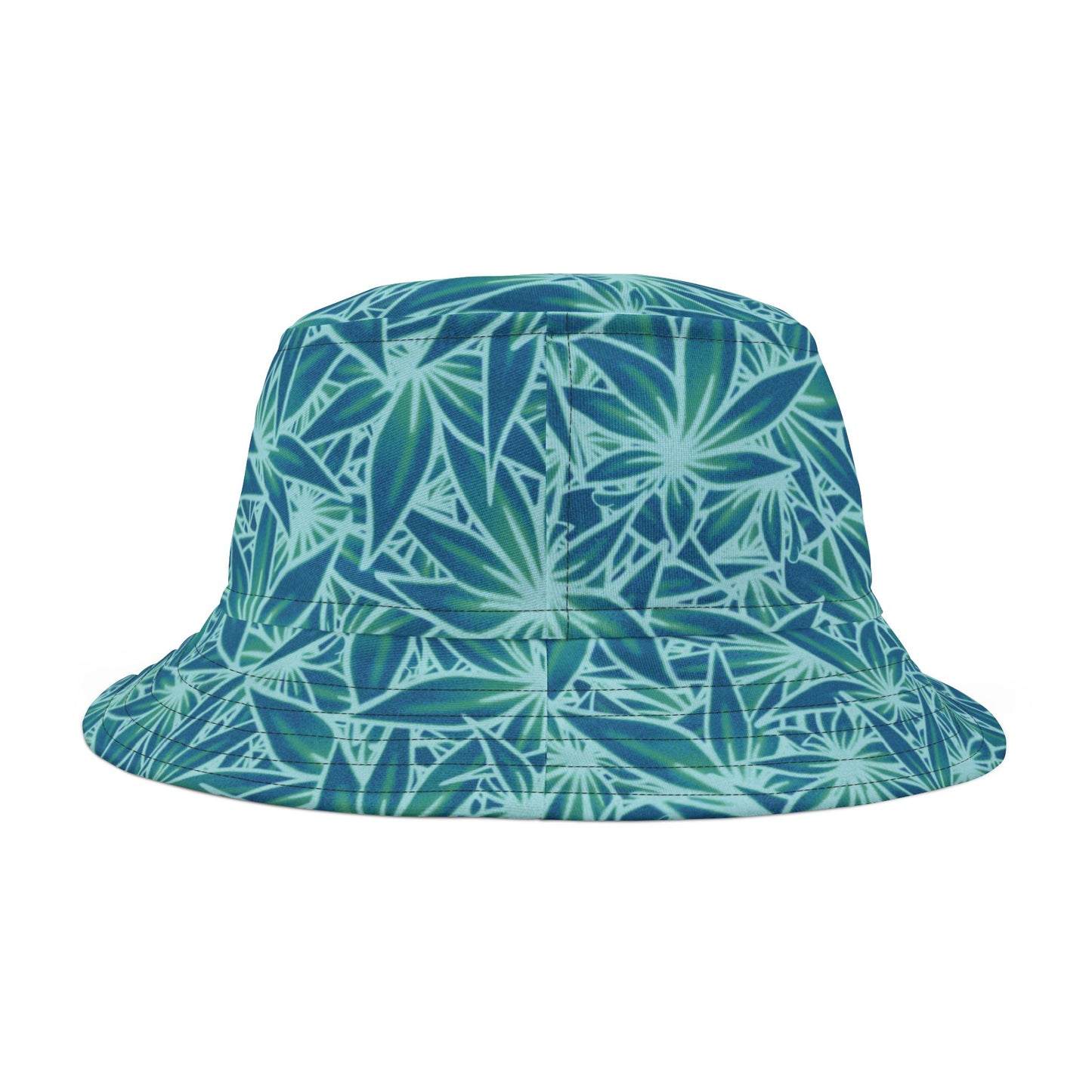 Piffy Light Blue w/ White Outline Bucket Hat