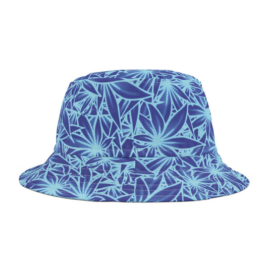 Piffy Blue w/ White Outline Bucket Hat