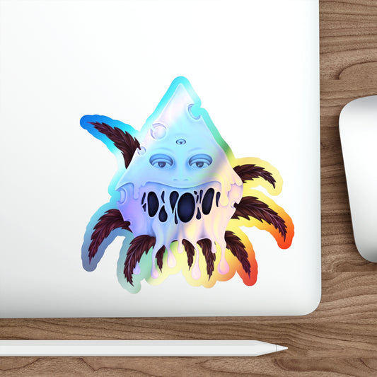 Purple Cheese Sticker Holographic