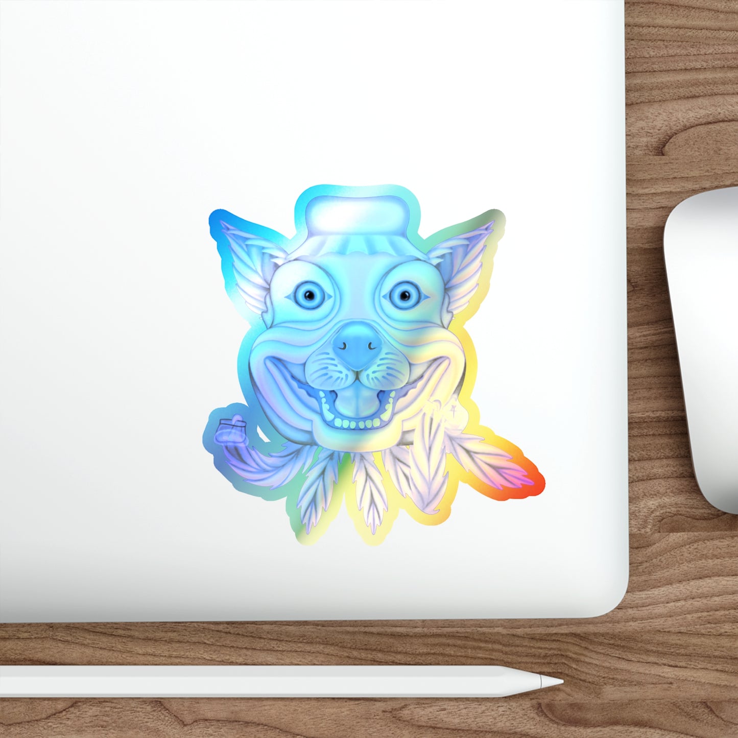 Purple Chem Dawg Sticker holographic